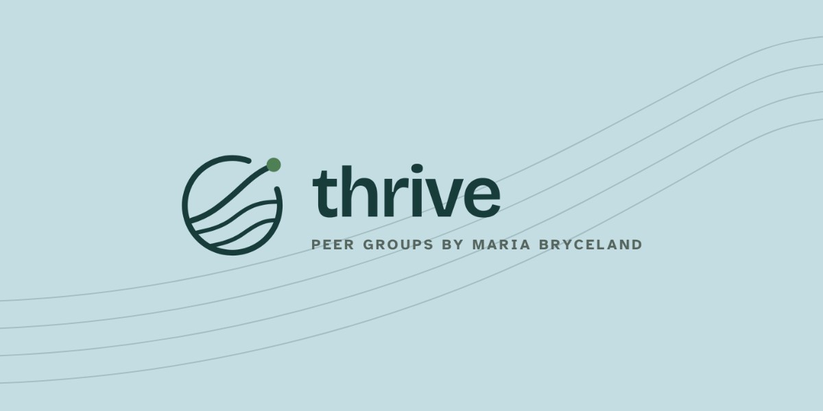 Thrive peer groups by Maria Bryceland
